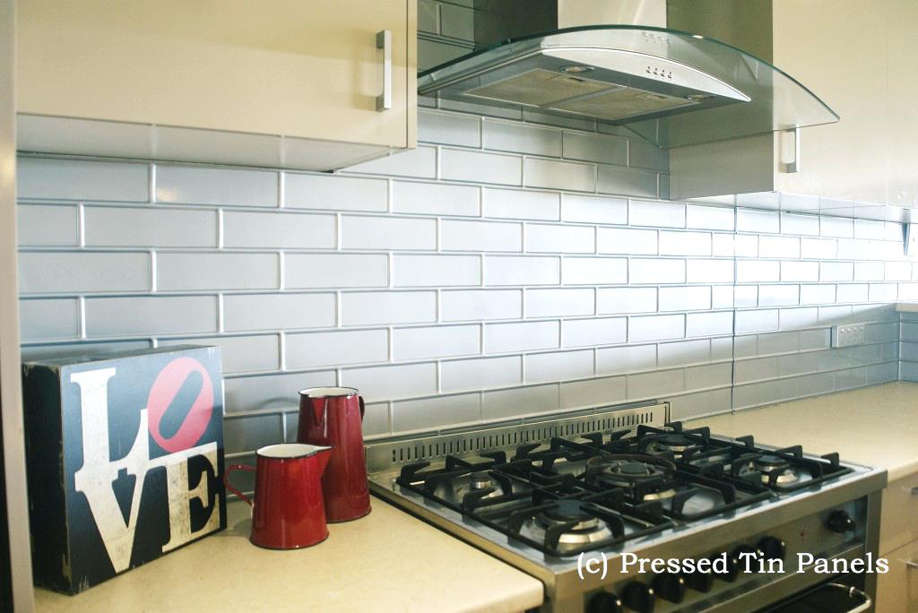 Pressed Tin Wall Shelf Color Faux Wallpaper Nz - Pressed Metal Splashback Brick , HD Wallpaper & Backgrounds