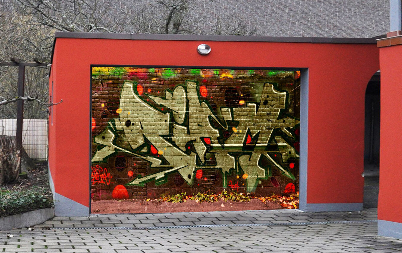 3d Muro Graffiti 4 Garage Porta Porta Porta Stampe - Mural , HD Wallpaper & Backgrounds