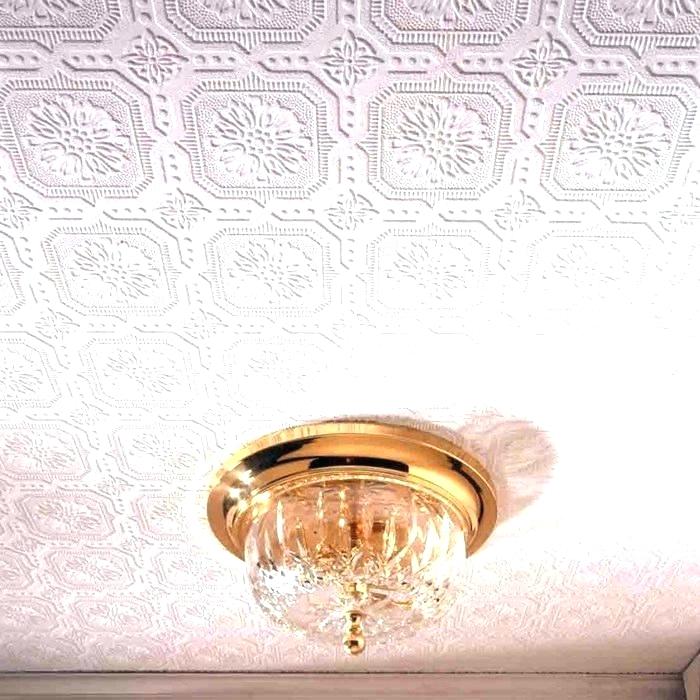 Faux Tin Ceiling Wallpaper Punched Border Pressed Metal Tavan