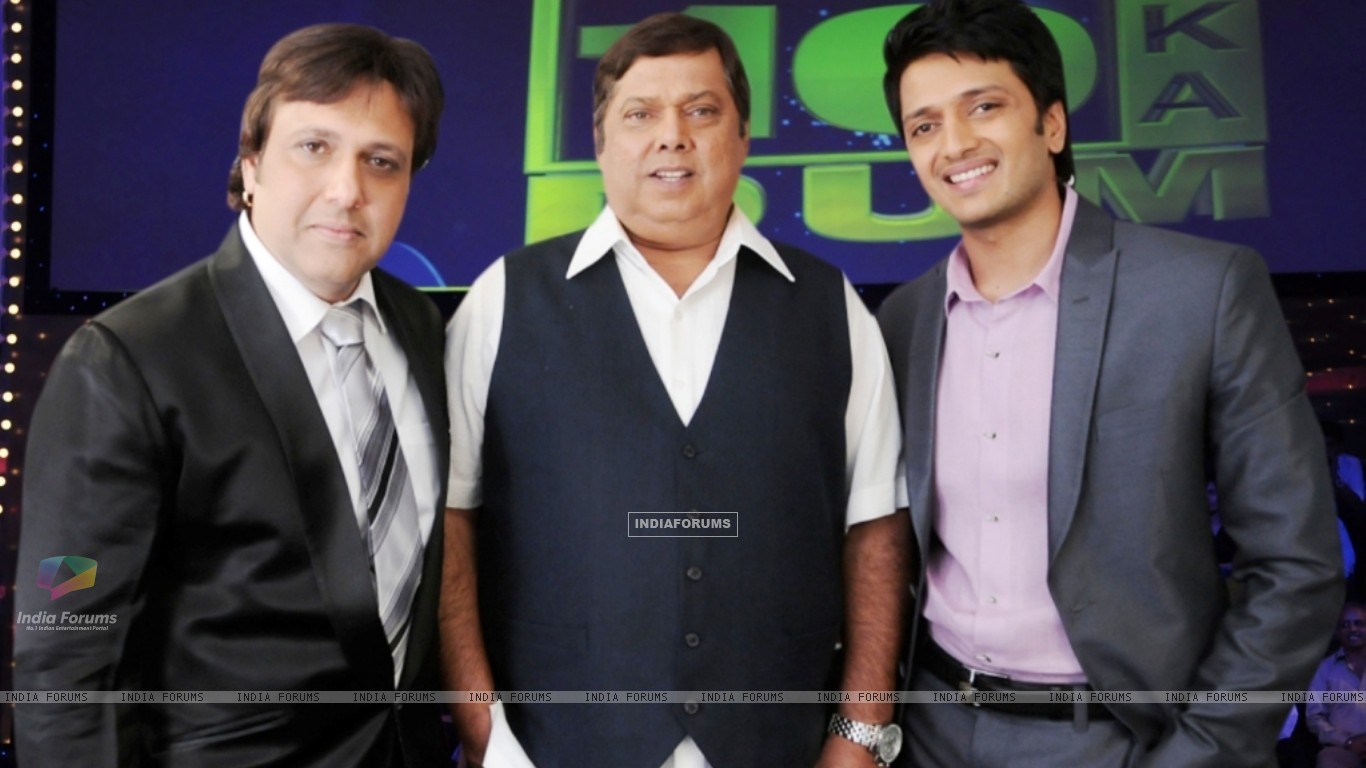 David Dhavan, Govinda And Ritesh Deshmukh Size - Salman Khan And Govinda , HD Wallpaper & Backgrounds