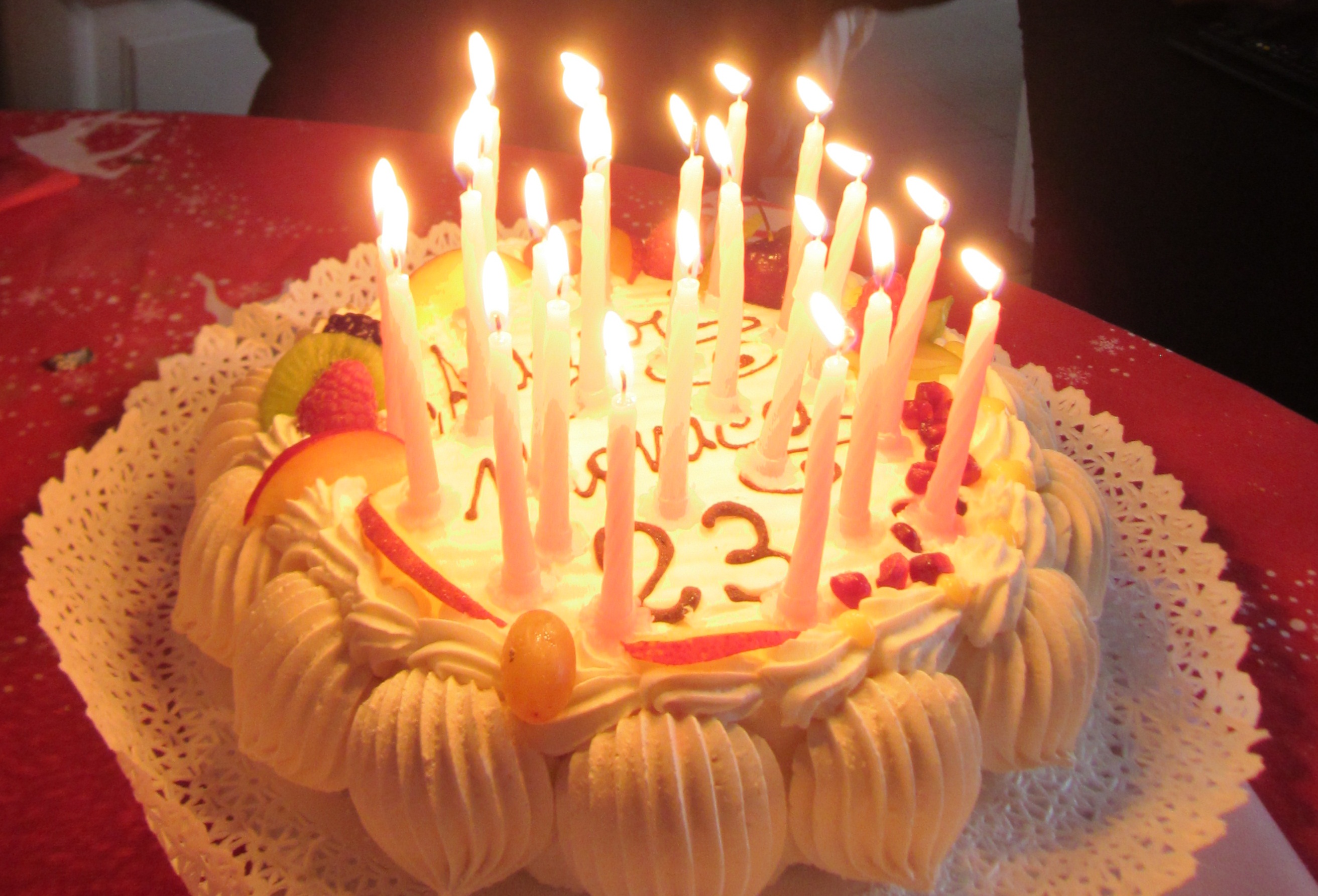 Most Beautiful Birthday Cake With Candle , HD Wallpaper & Backgrounds