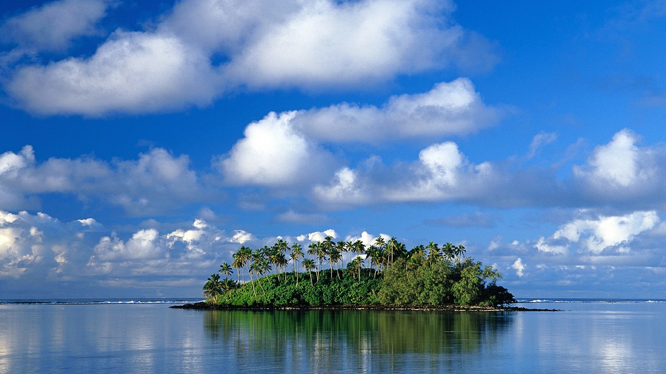 Download Wallpaper Uninhabited Island, Cook Islands, - Dharmadam Island , HD Wallpaper & Backgrounds