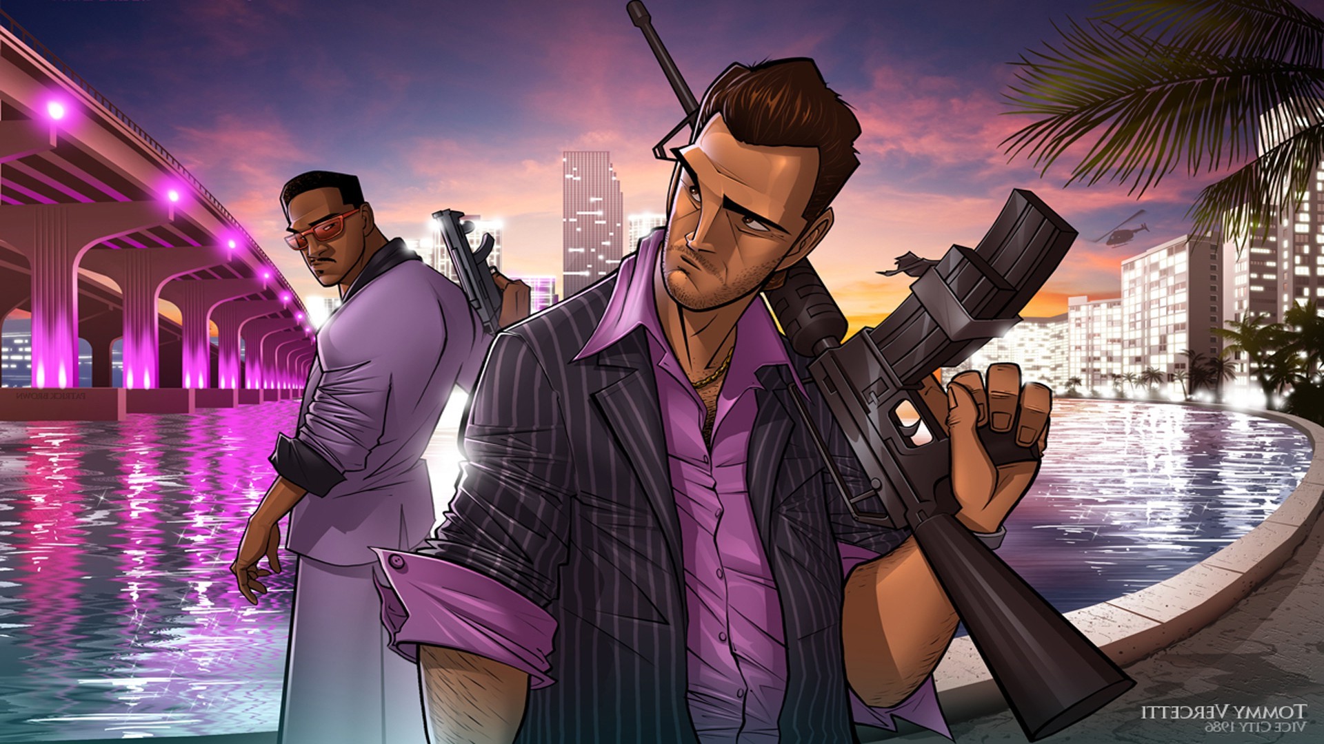 Grand Theft Auto - Tommy Vercetti And Lance Vance , HD Wallpaper & Backgrounds