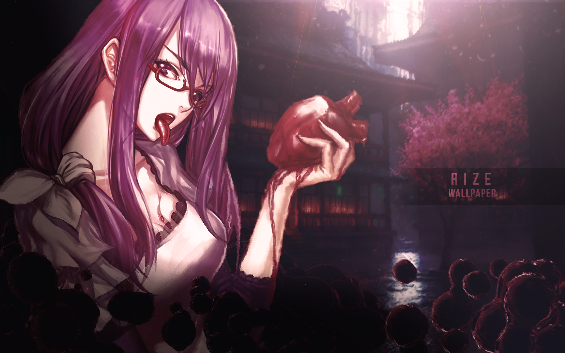 Rize Kamishiro - Anime Tokyo Ghoul Rize , HD Wallpaper & Backgrounds