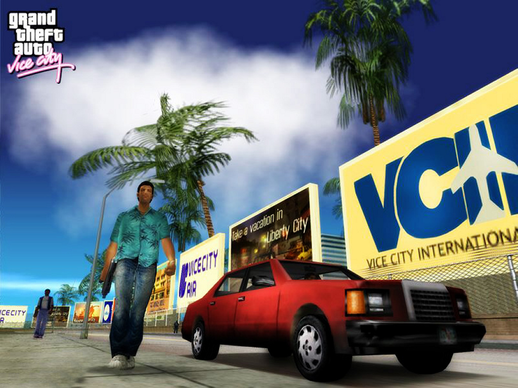 Gta Vice City Wallpapers By Sakil - Grand Theft Auto Vice City 2002 , HD Wallpaper & Backgrounds