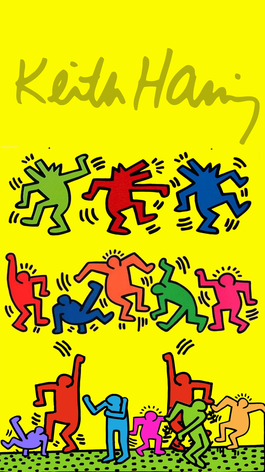 Keith Haring 2 Keith Haring Wallpaper6 - Madonna Into The Groove Sticky And Sweet Tour , HD Wallpaper & Backgrounds