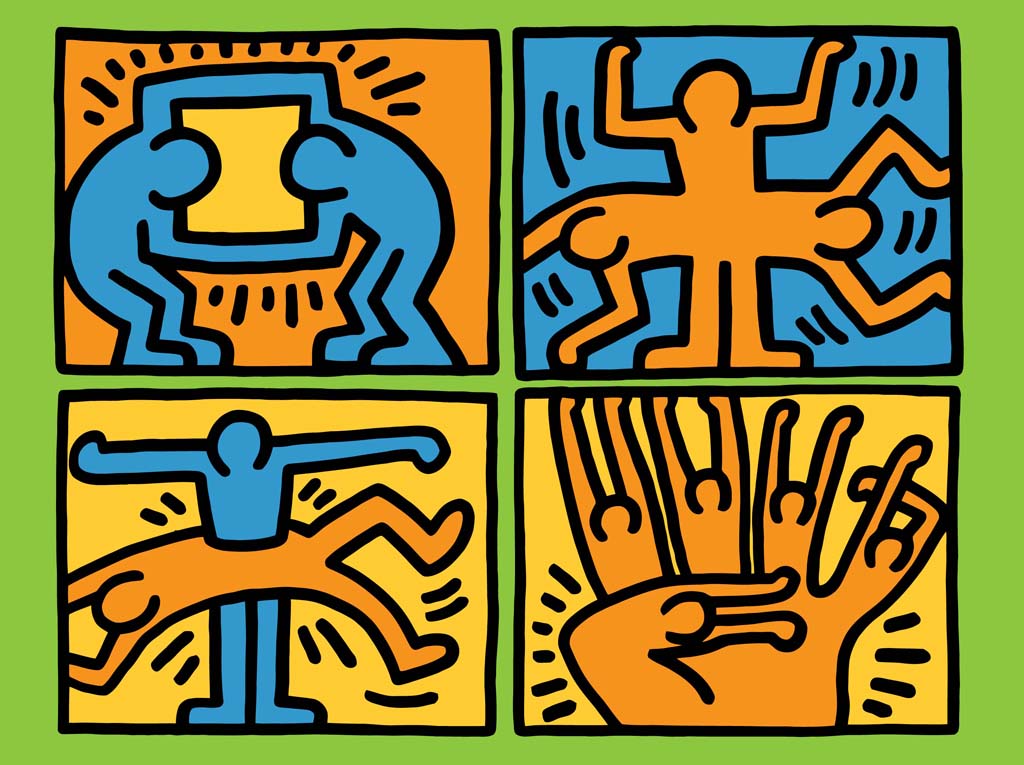 Keith Haring Vector , HD Wallpaper & Backgrounds