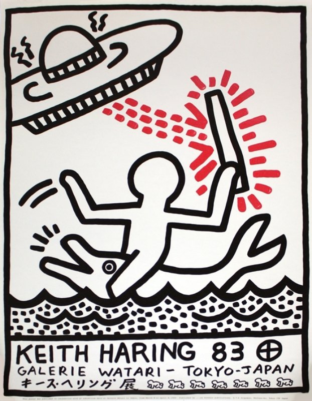 Keith Haring Exhibition Poster , HD Wallpaper & Backgrounds