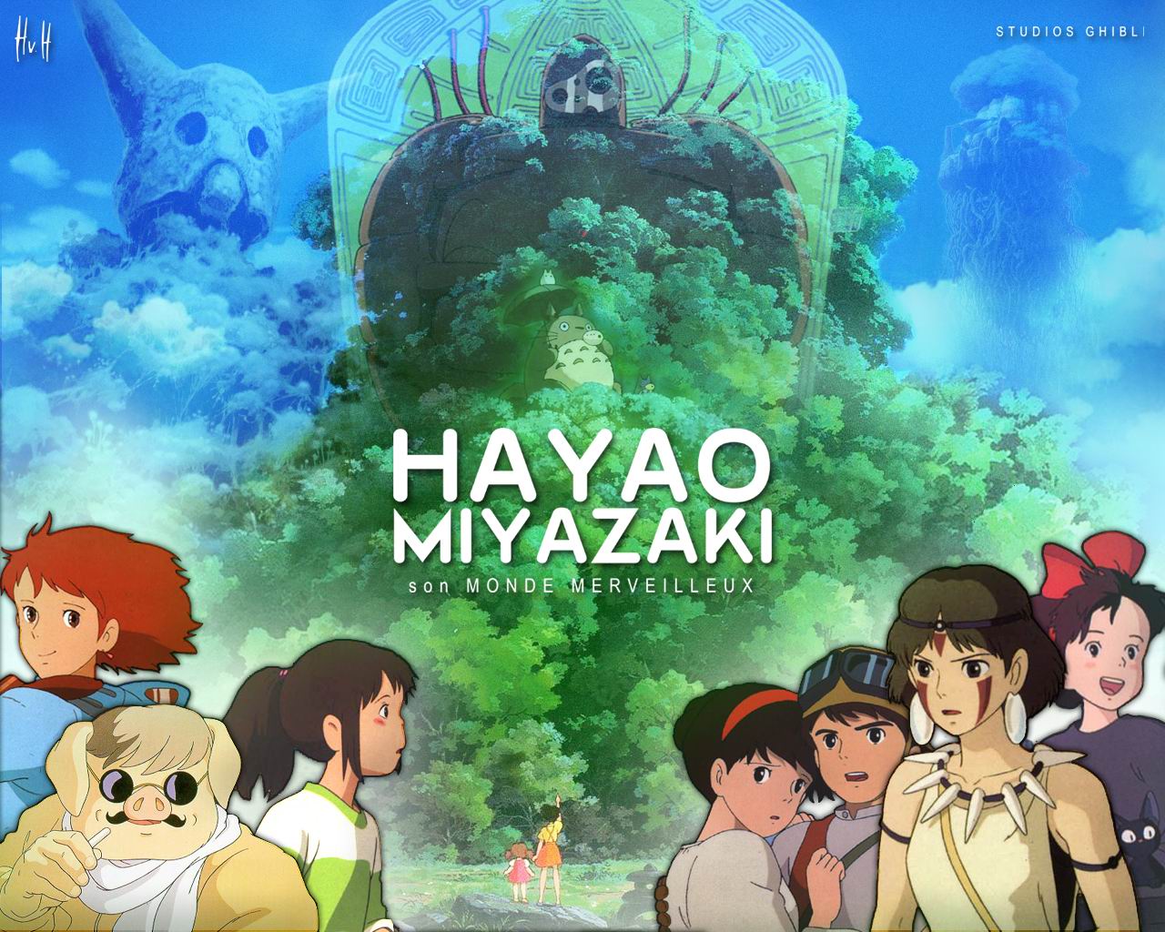 Anime Wallpaper - Hayao Miyazaki And Studio Ghibli , HD Wallpaper & Backgrounds