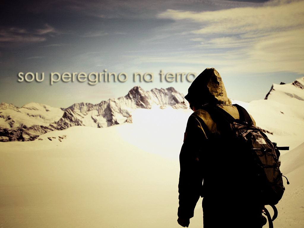 Wallpaper Cristao Peregrino Terra Montanhas Mochila - Hardest Walk Is Walking Alone But Its Also The Strongest , HD Wallpaper & Backgrounds