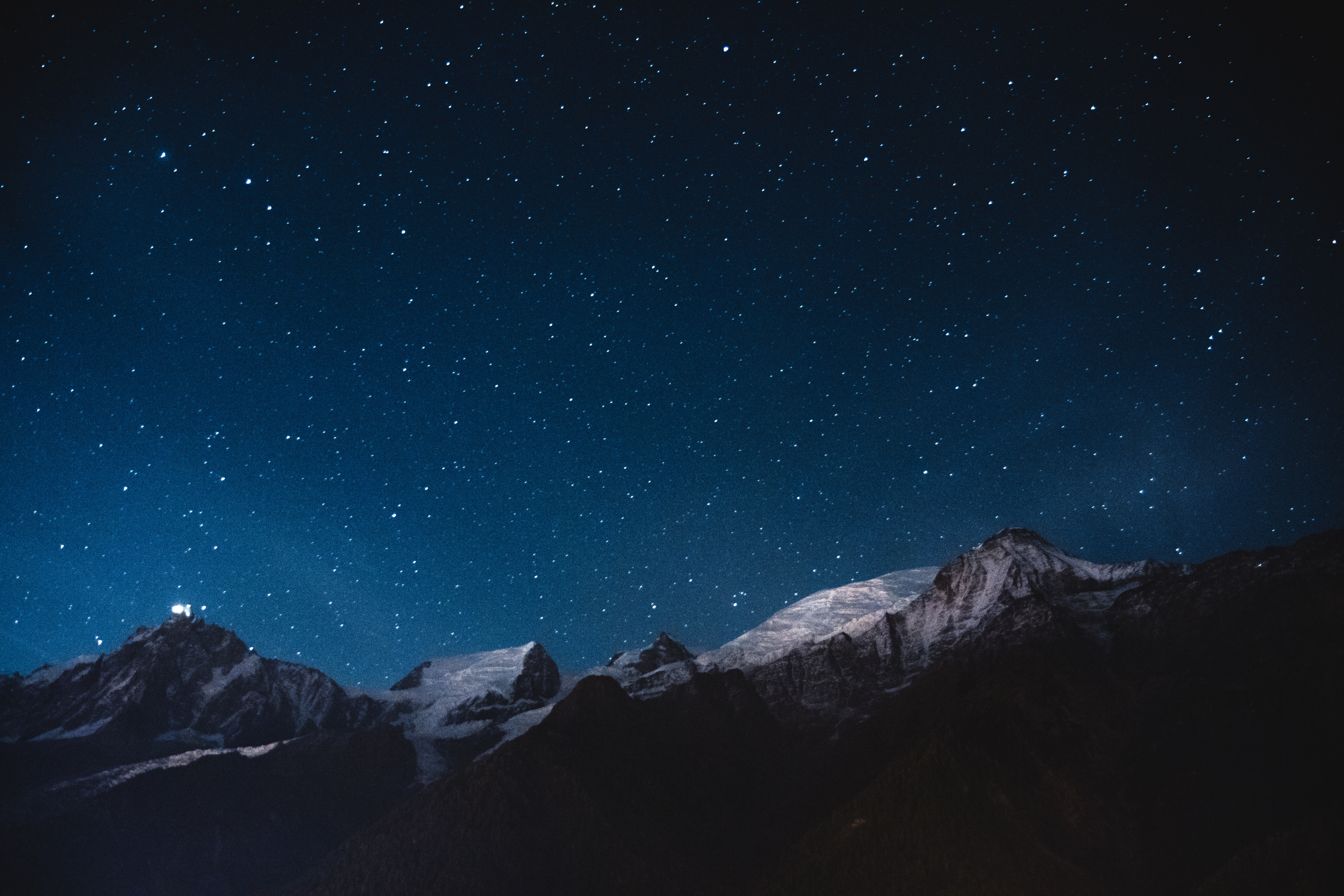 Wallpaper Starry Sky, Mountains, Night - Night Mountain Wallpaper 4k , HD Wallpaper & Backgrounds
