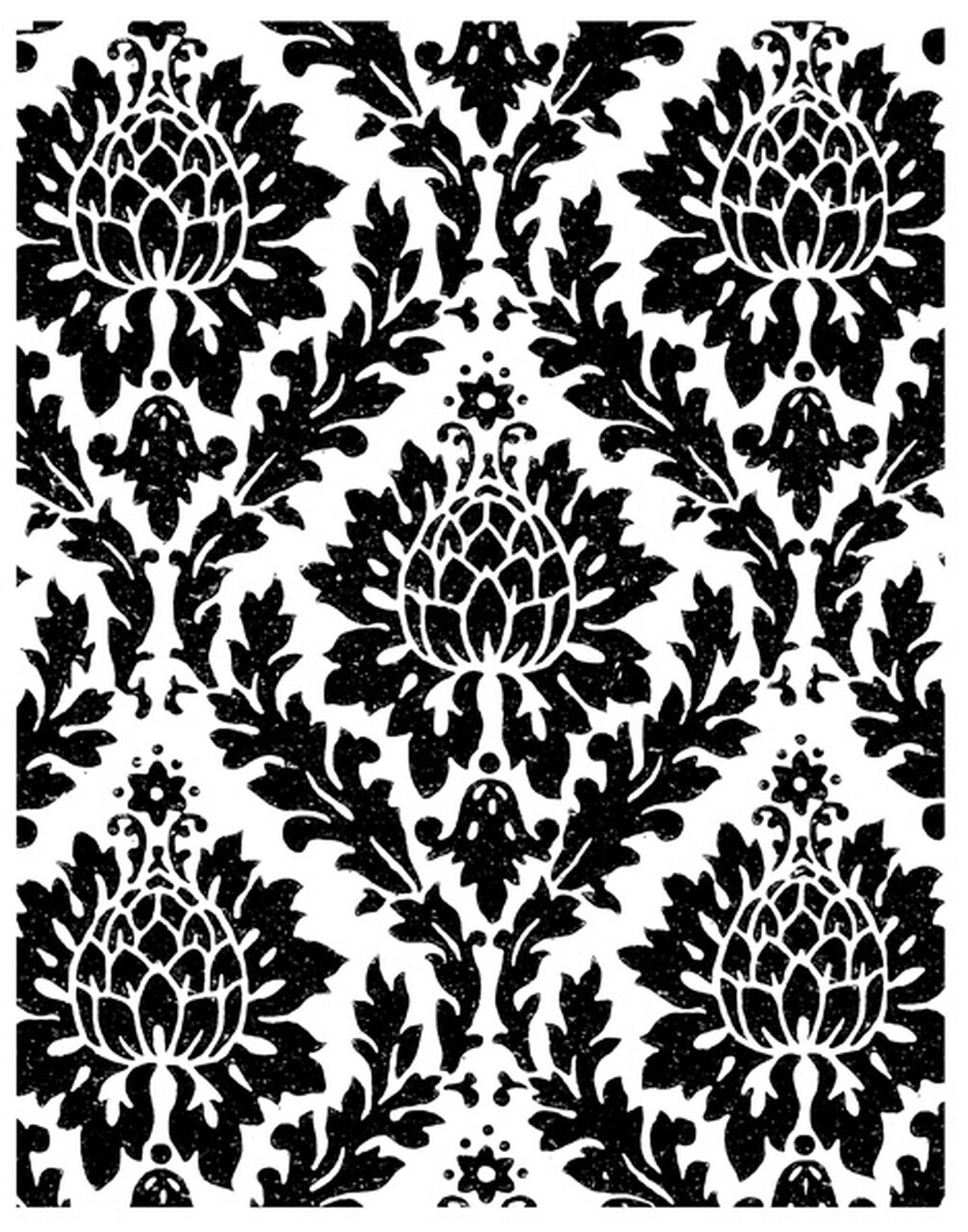 This Background Stamp Was Made From Vintage Wallpaper - Damask