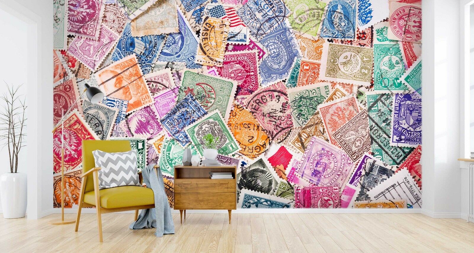 3d Powder Stamp Stamp Stamp 81 Wall Paper Exclusive - Briefmarken Tapete , HD Wallpaper & Backgrounds