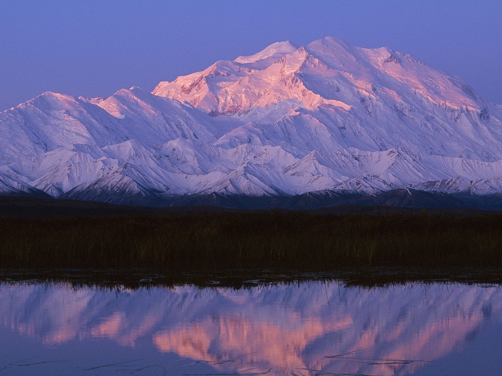 Por Sol Em Alaska Denali Reflected Sunset Natureza - Wallpaper , HD Wallpaper & Backgrounds