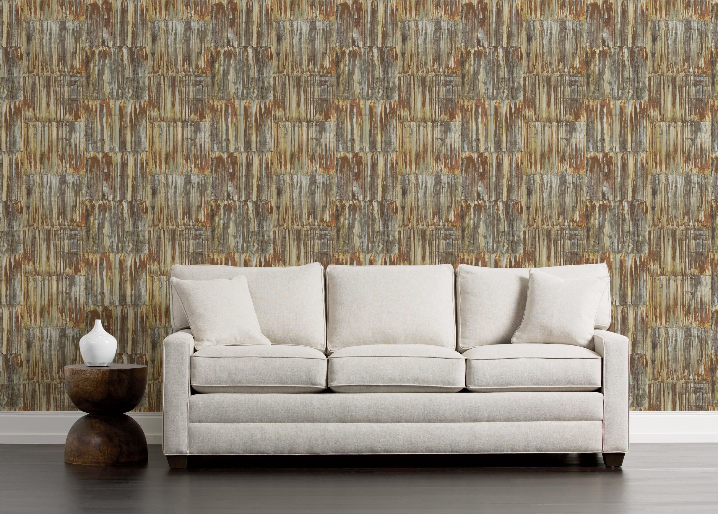 Patina Panels Metal Wallpaper - Studio Couch , HD Wallpaper & Backgrounds
