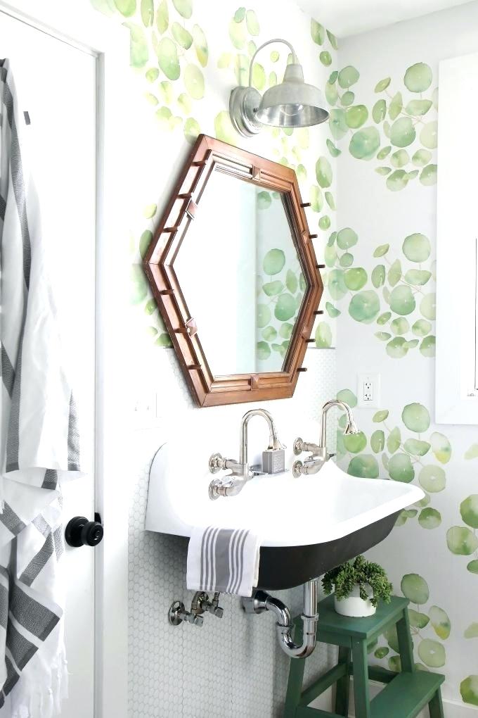 Bathroom Wallpaper Waterproof Home Depot Designs Free - Diy Wallpaper In Bathroom , HD Wallpaper & Backgrounds
