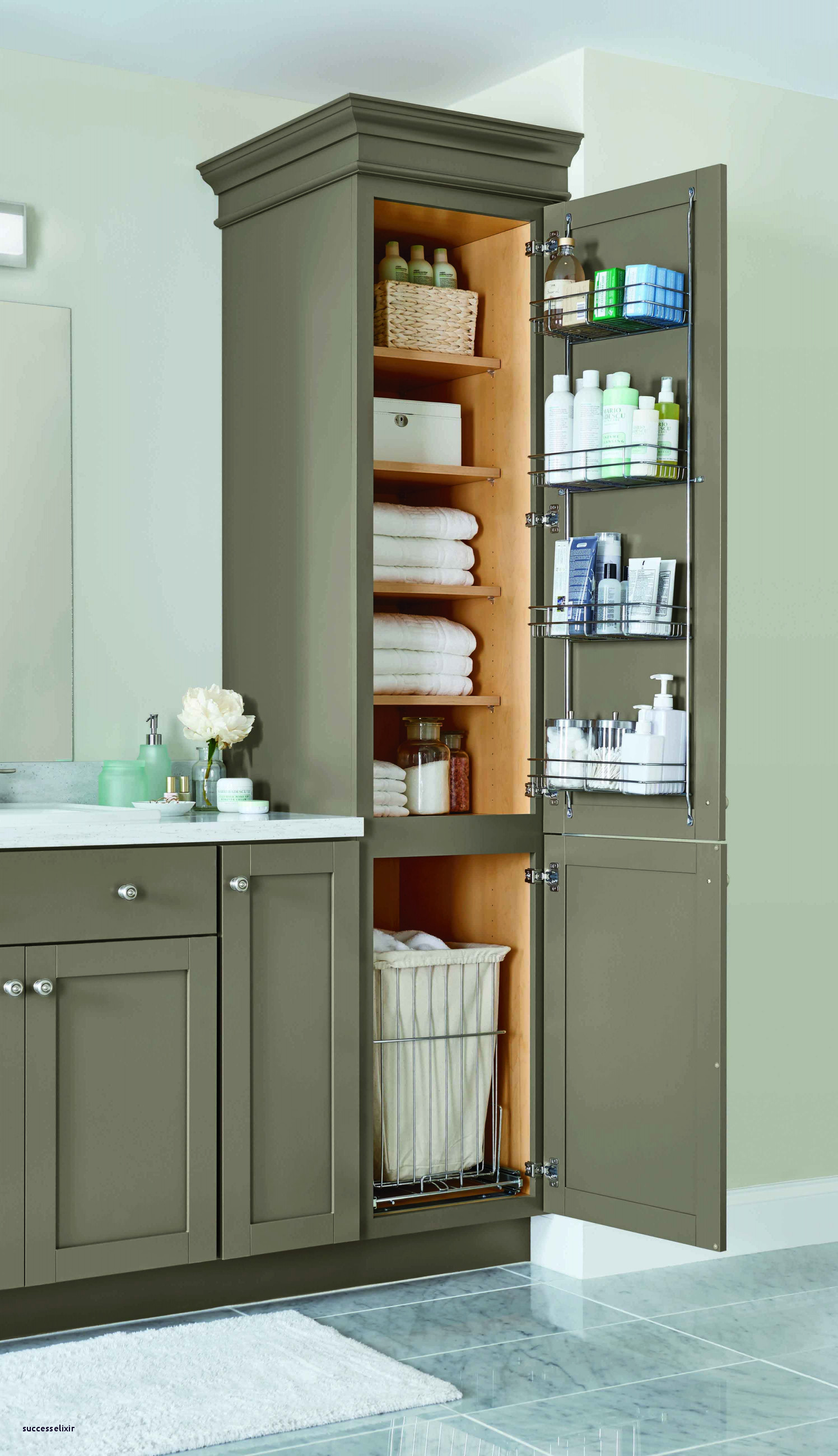 Bathroom Vanity Tall Storage Cabinet Diy Wood Working - Towel Closet For Bathroom , HD Wallpaper & Backgrounds