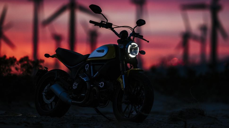 Ducati Scrambler Palm Spring Wallpaper - Motorcycle , HD Wallpaper & Backgrounds