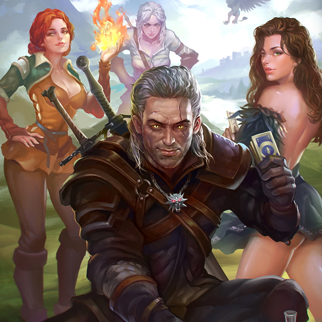 1024 X Geralt And Triss Wallpaper Witcher 3 1289626 Hd