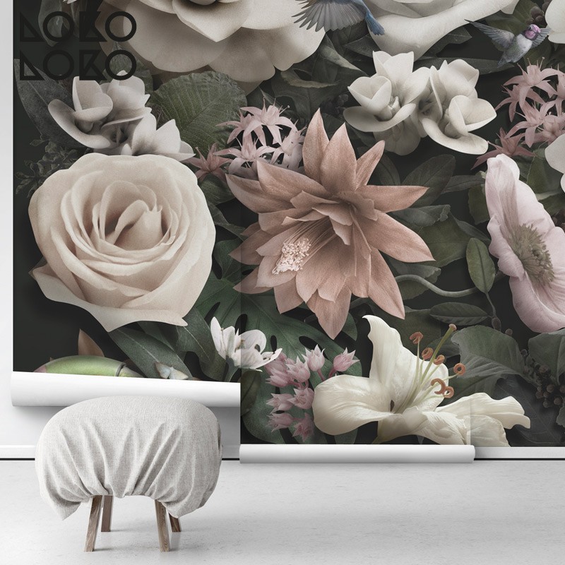 Timeless - Papel Pared Flores Diseño , HD Wallpaper & Backgrounds