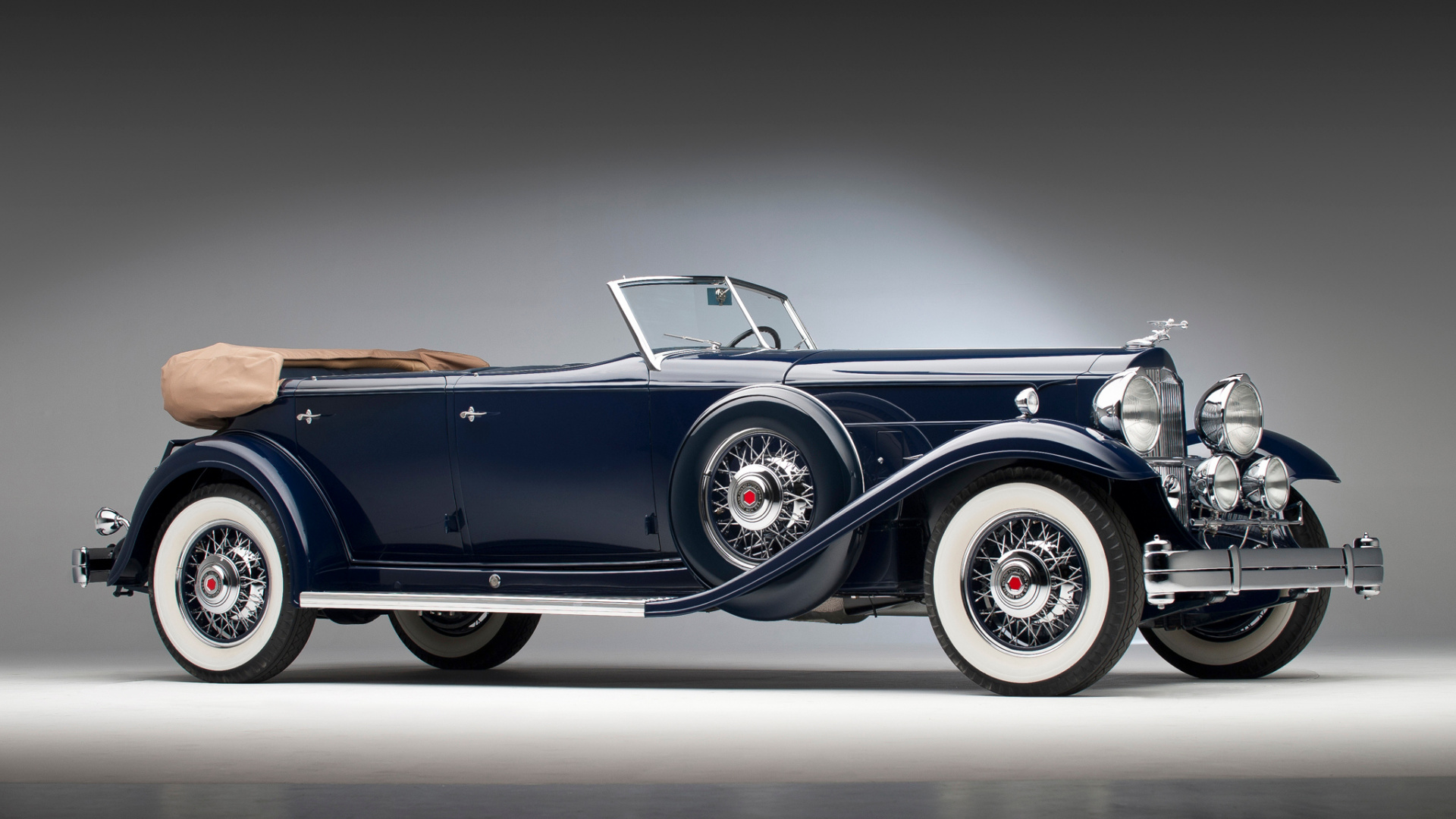 Wallpaper Navy Blue, Classic Car, Rm Sotheby, 1932 - 1932 Packard Sport Phaeton , HD Wallpaper & Backgrounds