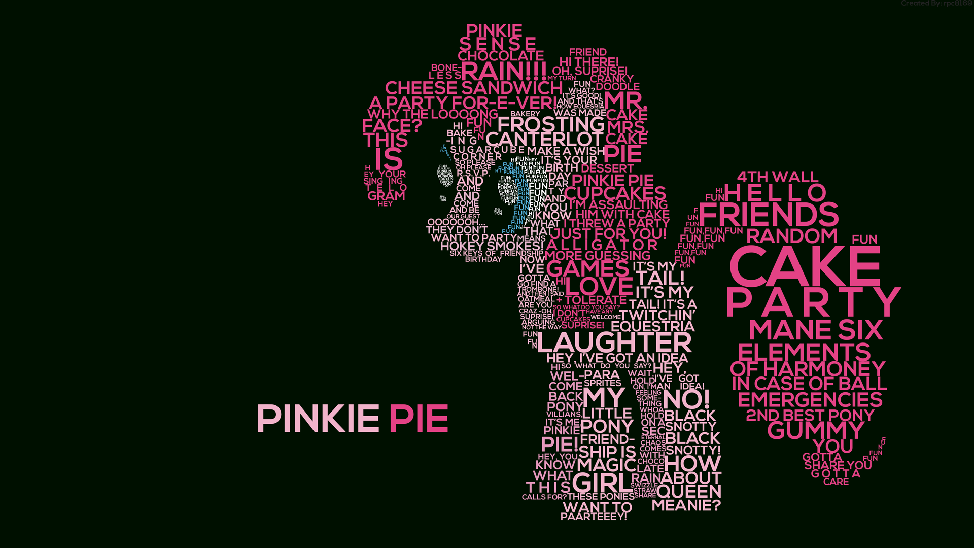 Pinkie Pie Wallpaper - Graphic Design , HD Wallpaper & Backgrounds