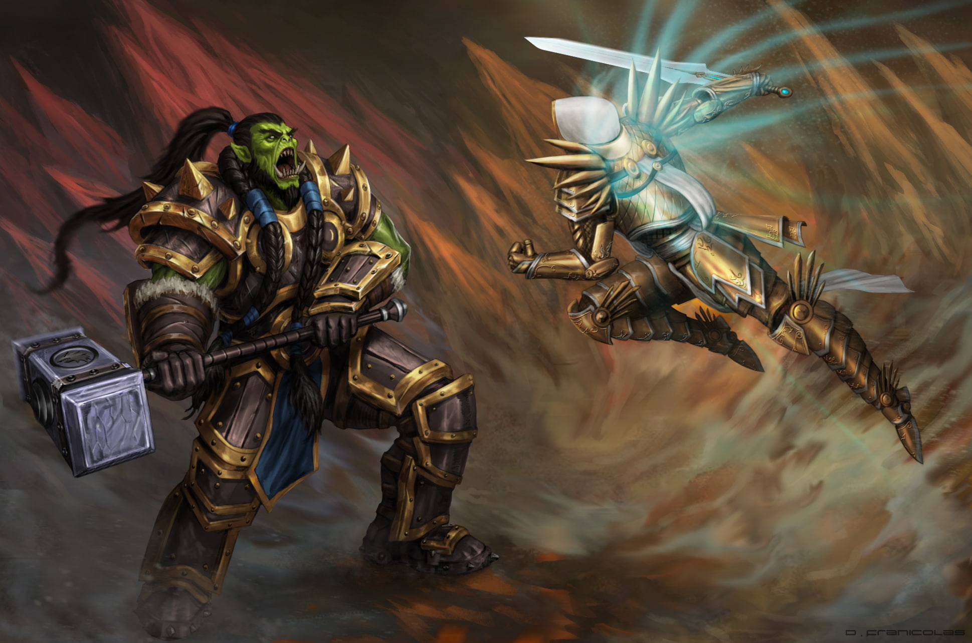 World Of Warcraft, Diablo, Wow, Orc, Thrall, Tyrael, - Wow Thrall , HD Wallpaper & Backgrounds