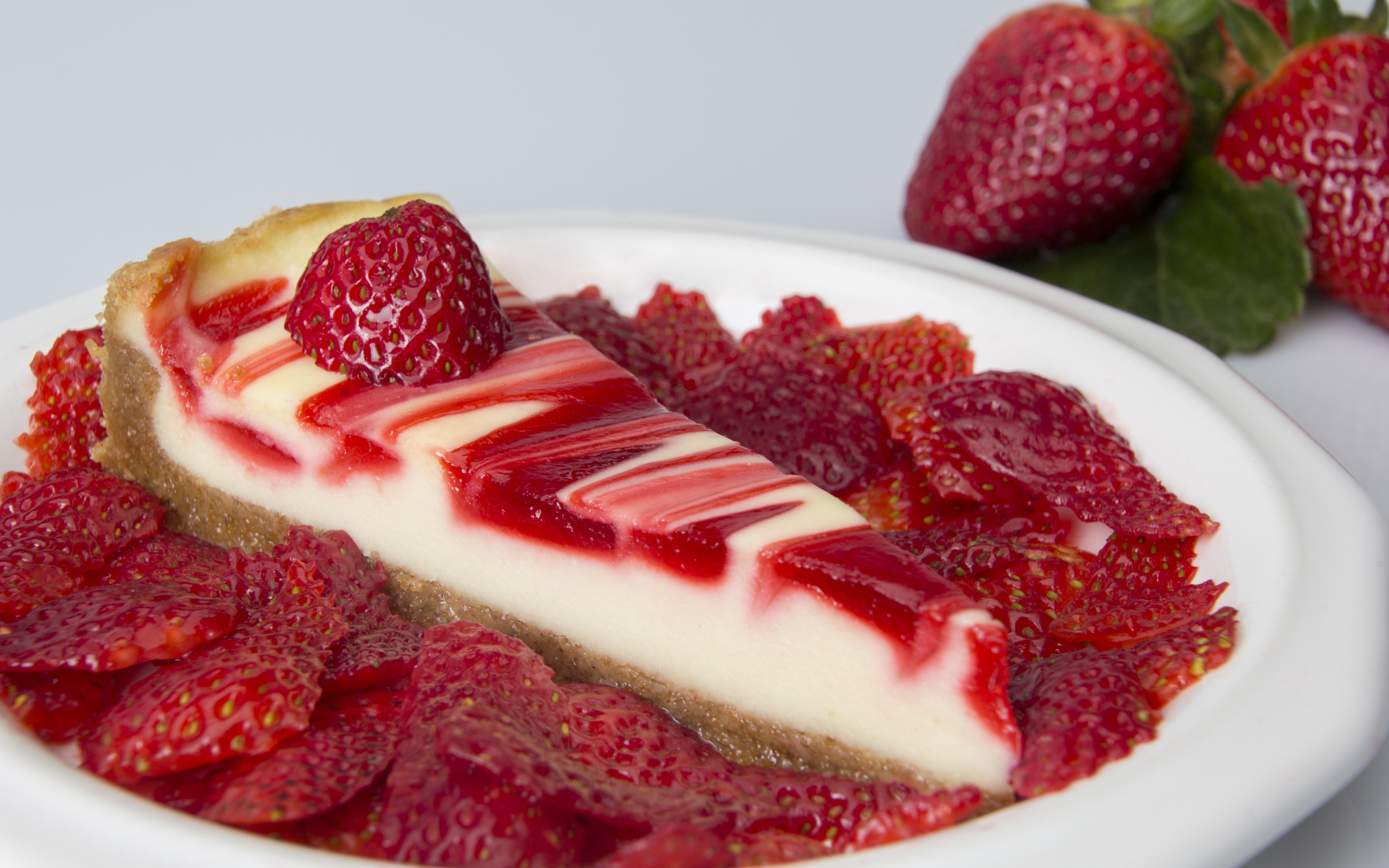 Wallpaper Cheesecake, Strawberries, Cakes, Dessert - Cakes 4k , HD Wallpaper & Backgrounds