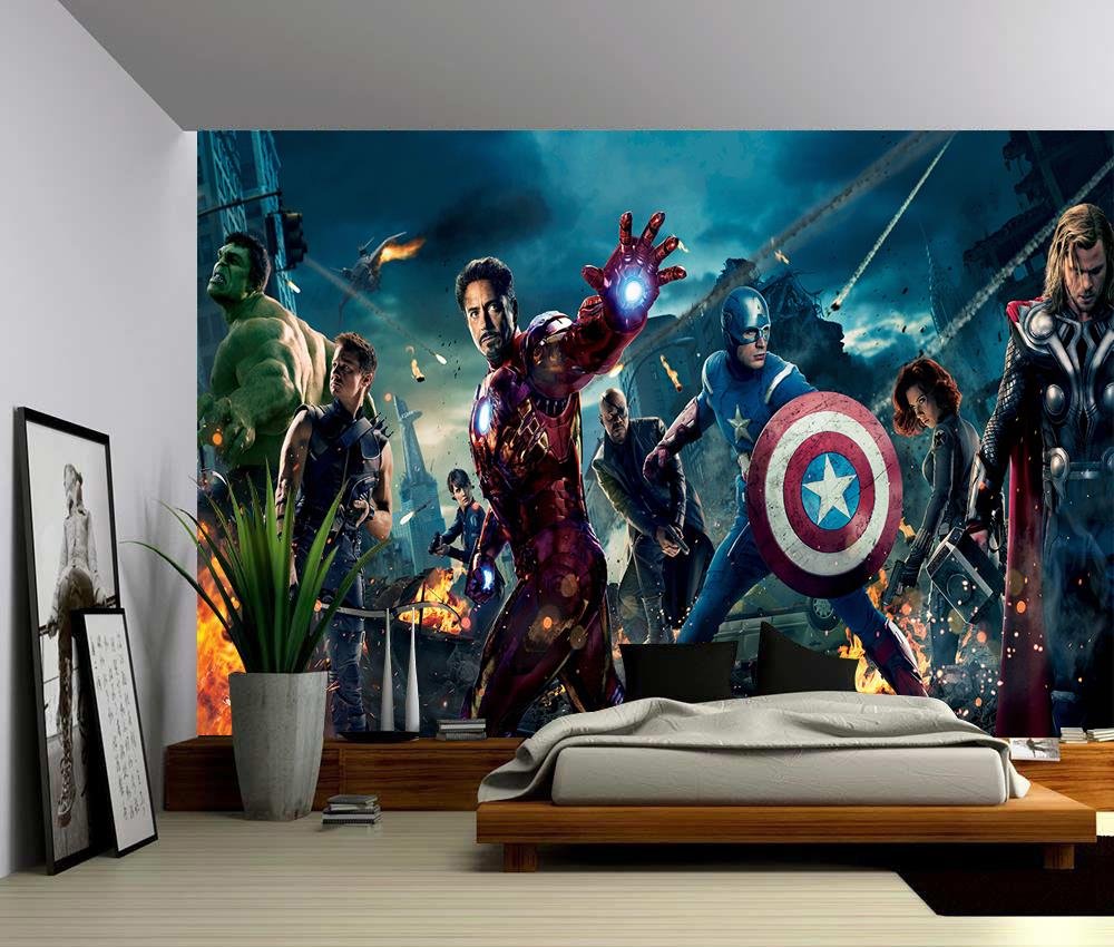 Dizzy Photo Wallpaper Wall Mural Woven Self-adhesive - Avengers Marvel , HD Wallpaper & Backgrounds