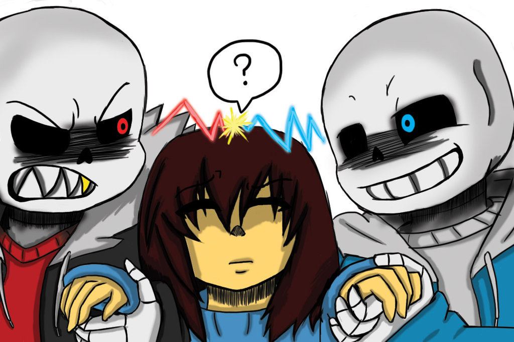 Frisk X Sans Undertale Wallpaper Frisk X Sans Undertale - Fell Sans X Frisk X Sans , HD Wallpaper & Backgrounds