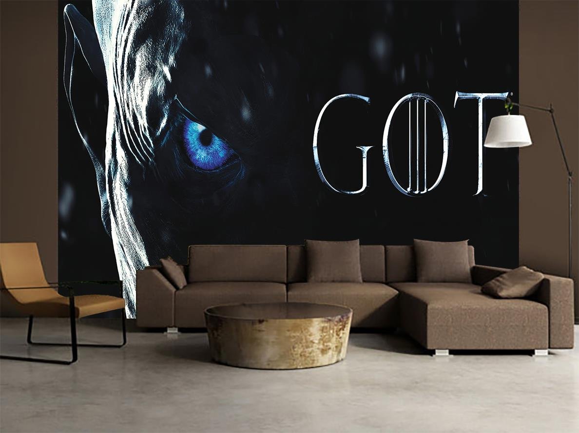 Dizzy Game Of Thrones Night King Woven Wallpaper Self-adhesive - Papel Mural Games Of Thrones , HD Wallpaper & Backgrounds