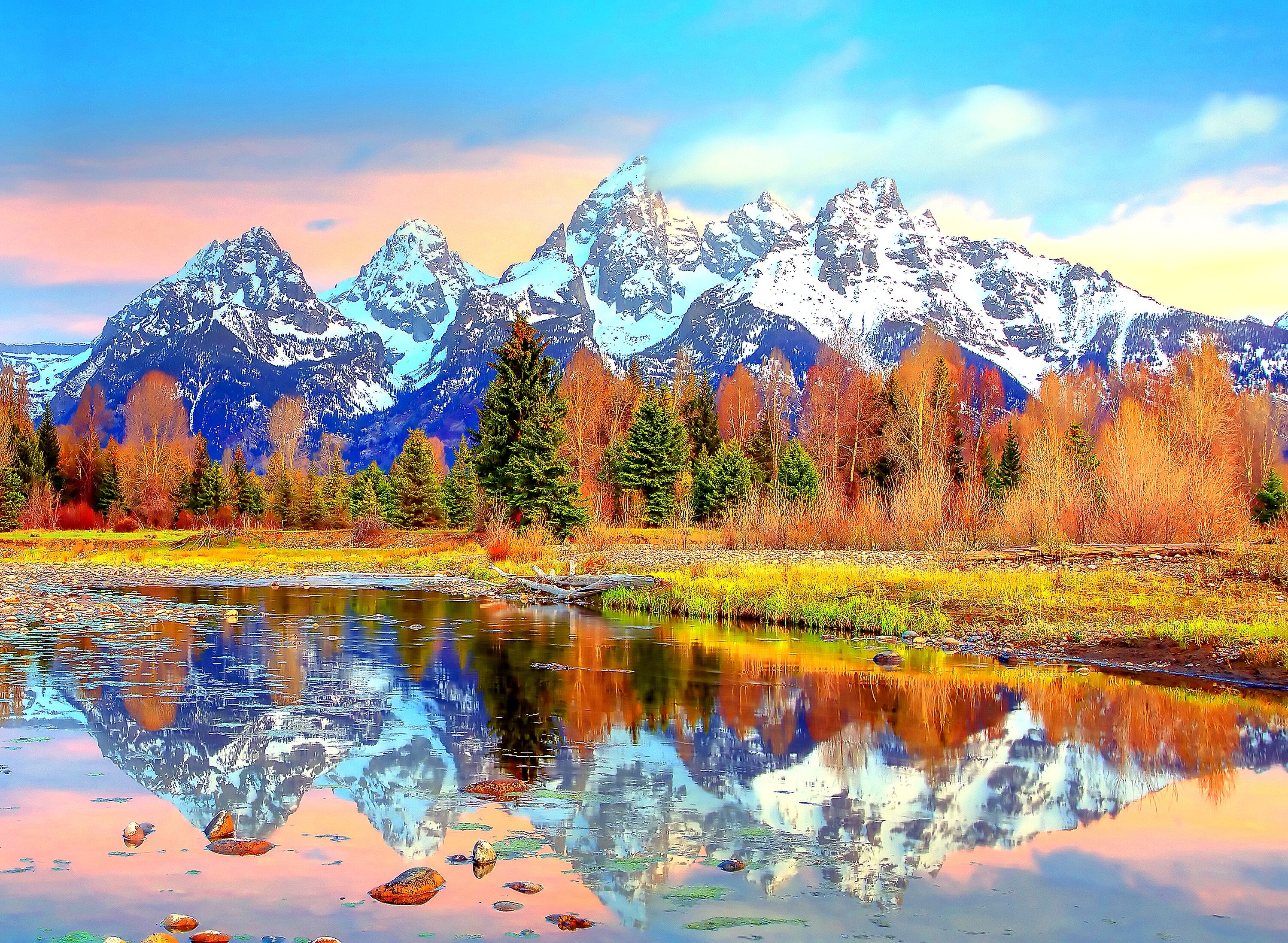 Hd Wallpaper - Autumn Lake And Mountains , HD Wallpaper & Backgrounds