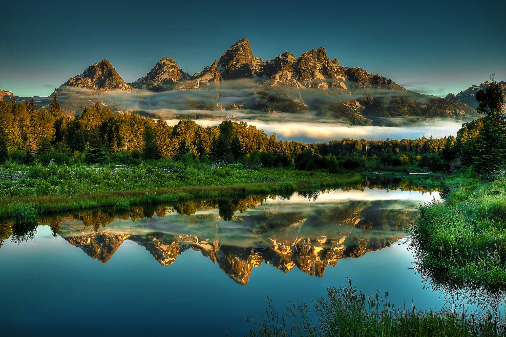 #wyoming, #landscape, #nature, #mountains, Wallpaper - Grand Teton Beaver Pond , HD Wallpaper & Backgrounds
