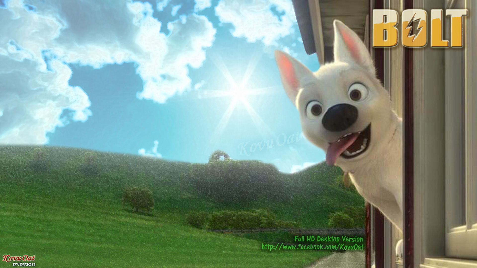 Disney Bolt Dog Desktop Wallaper Hd - Disney Bolt , HD Wallpaper & Backgrounds