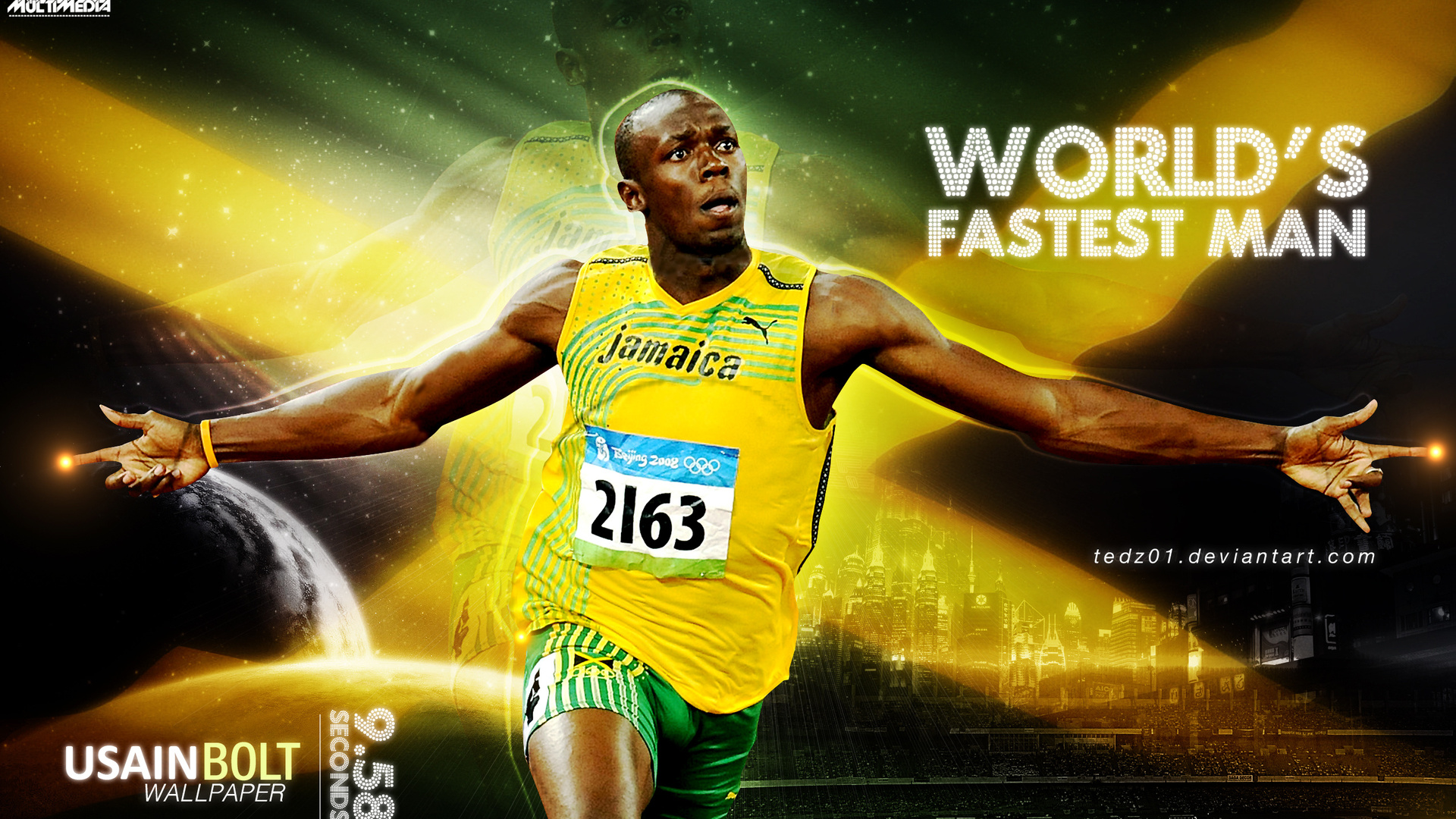 Usain Bolt, Running, Fastest Man, Usain Bolt Fastest - Usain Bolt , HD Wallpaper & Backgrounds