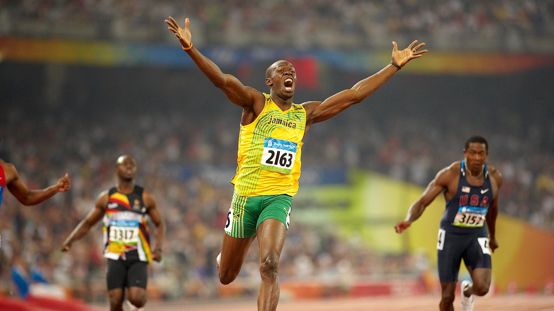 Usain Bolt Winning Moment , HD Wallpaper & Backgrounds