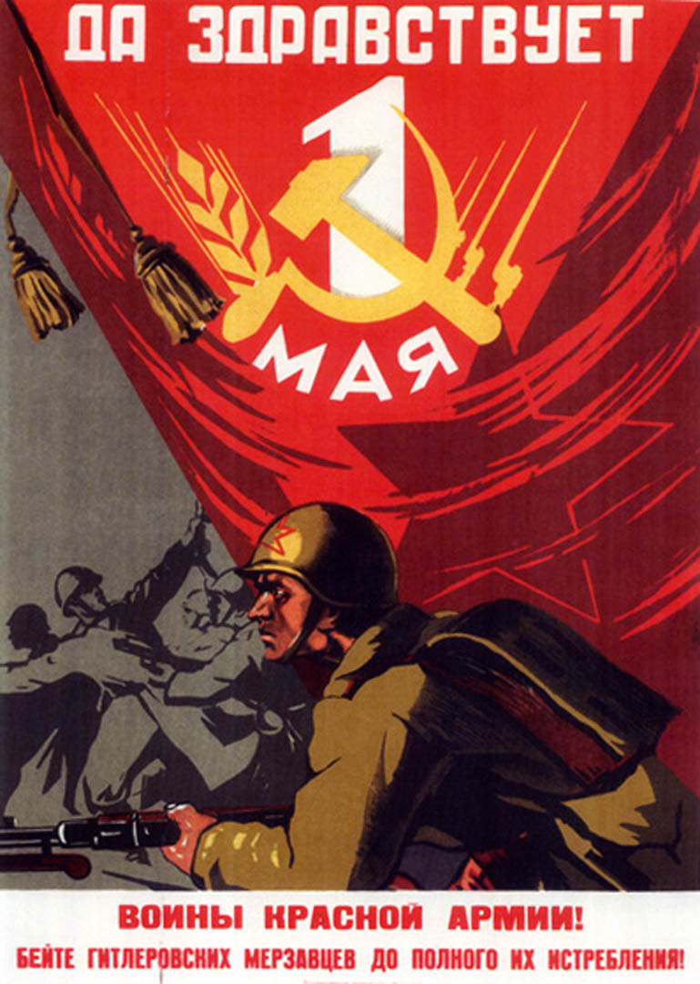 Russian March 1 Hammer And Sickle - Soviet Propaganda Posters Hammer And Sickle , HD Wallpaper & Backgrounds