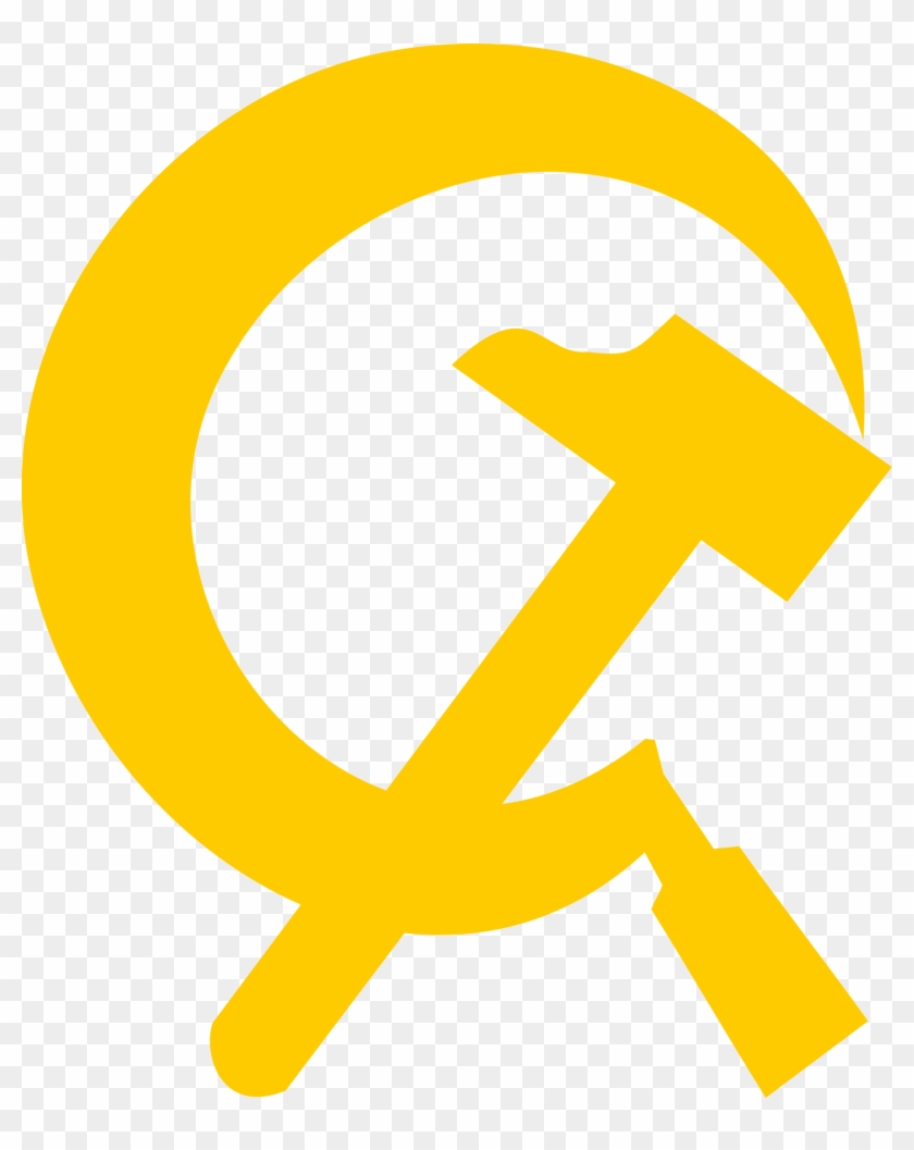 Hammer And Sickle - Yellow Hammer And Sickle Png , HD Wallpaper & Backgrounds