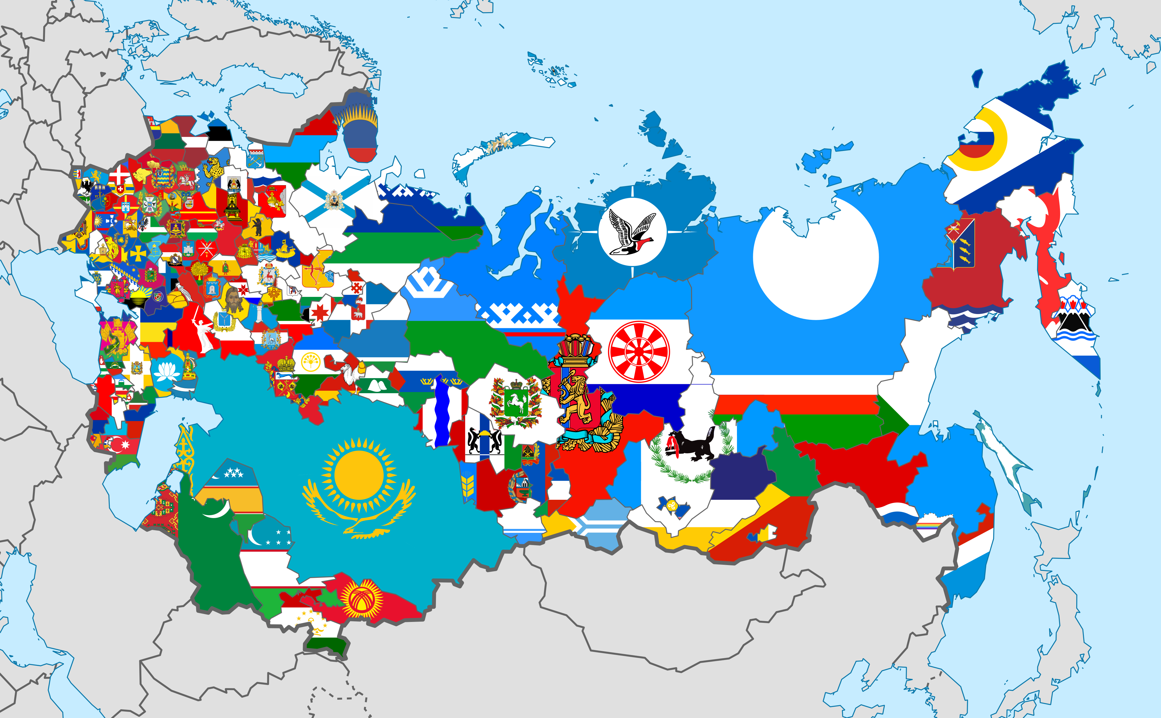 Whyajl Map With Zone Map Of The Soviet - Post Soviet Union Map , HD Wallpaper & Backgrounds