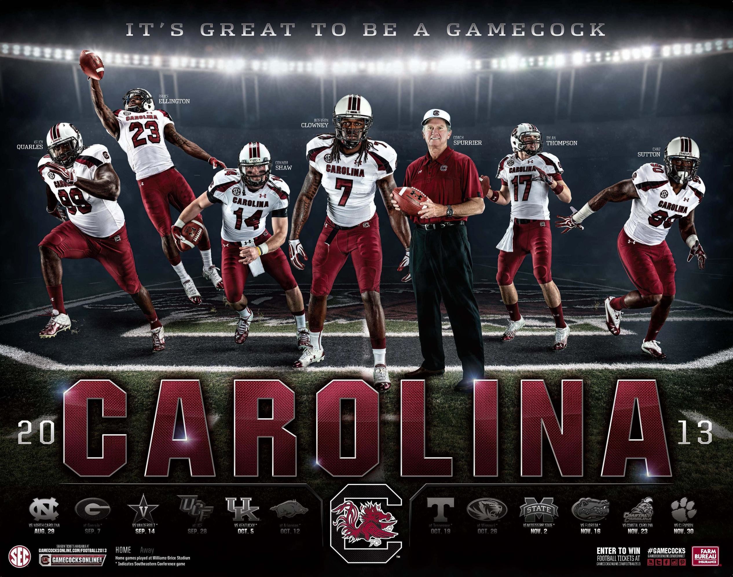 Carolina Gamecocks Football Team , HD Wallpaper & Backgrounds