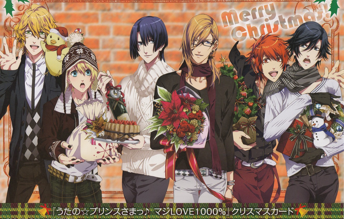 Photo Wallpaper Flowers, Group, Guys, Singing Prince, - Uta No Prince Sama Hd Poster , HD Wallpaper & Backgrounds