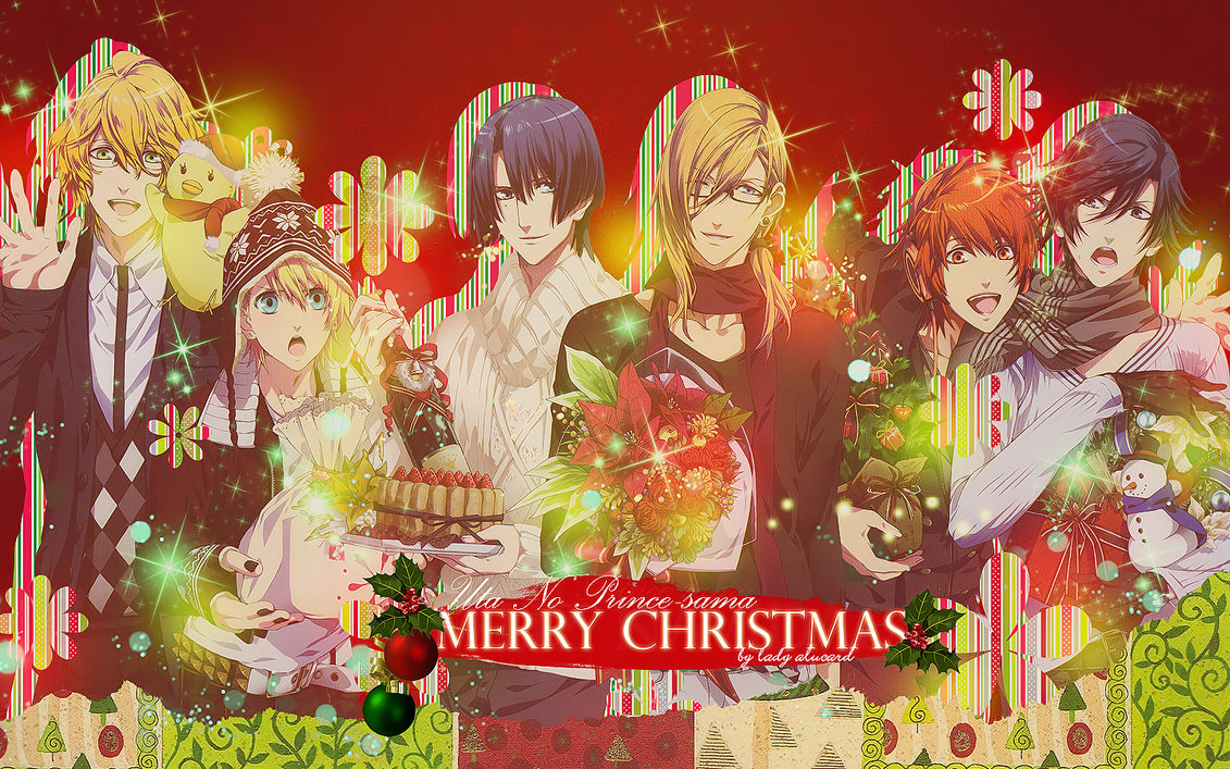 Utapri~wallpaper - Anime Christmas Uta No Prince Sama , HD Wallpaper & Backgrounds