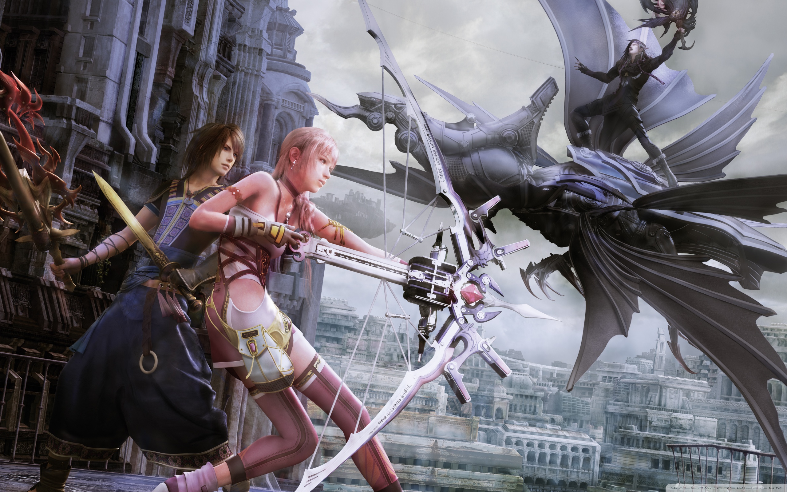 Wide - Final Fantasy Xiii 2 Mobile , HD Wallpaper & Backgrounds