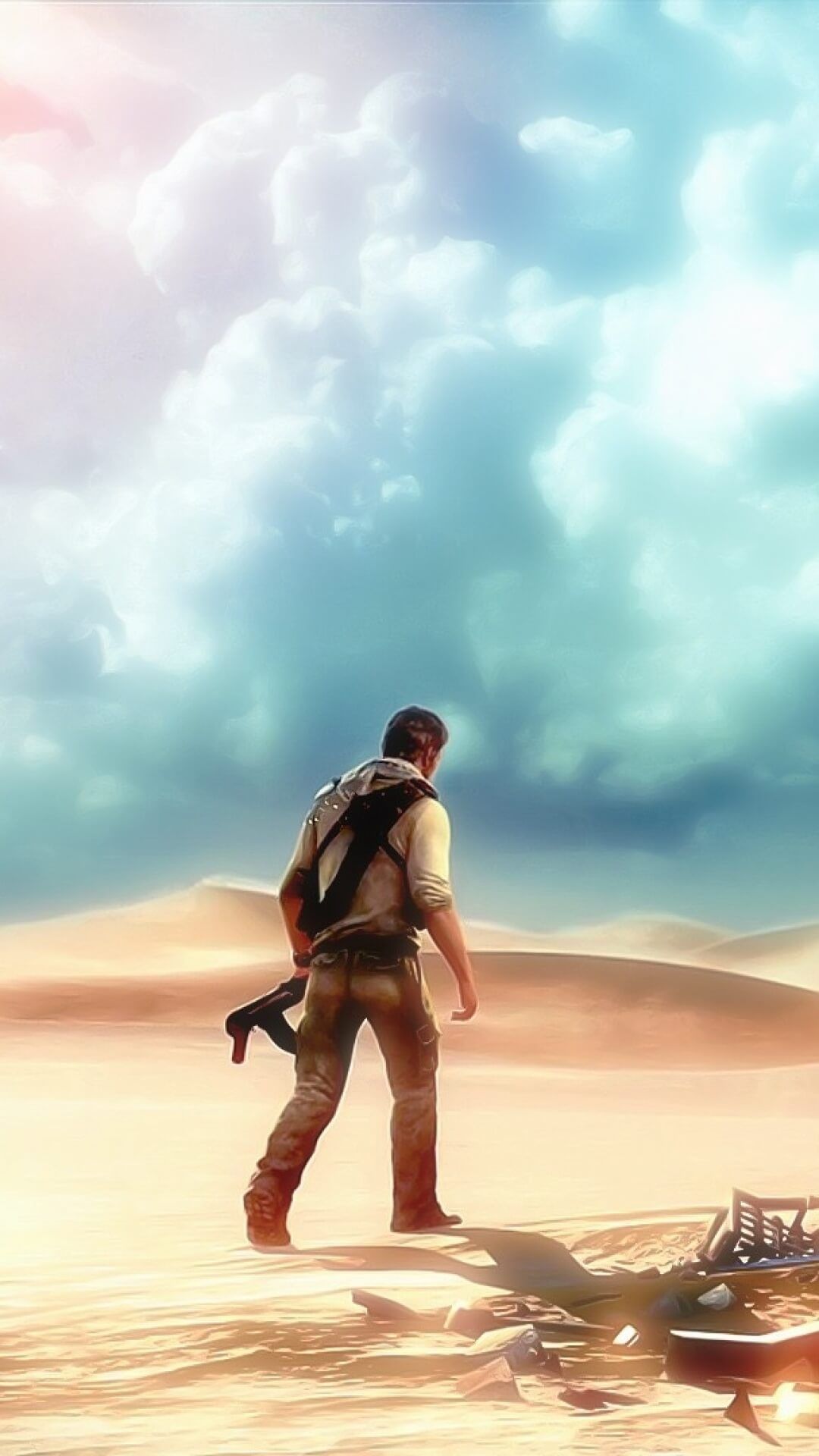 Uncharted Desert Wallpaper Iphone - Uncharted 3 , HD Wallpaper & Backgrounds