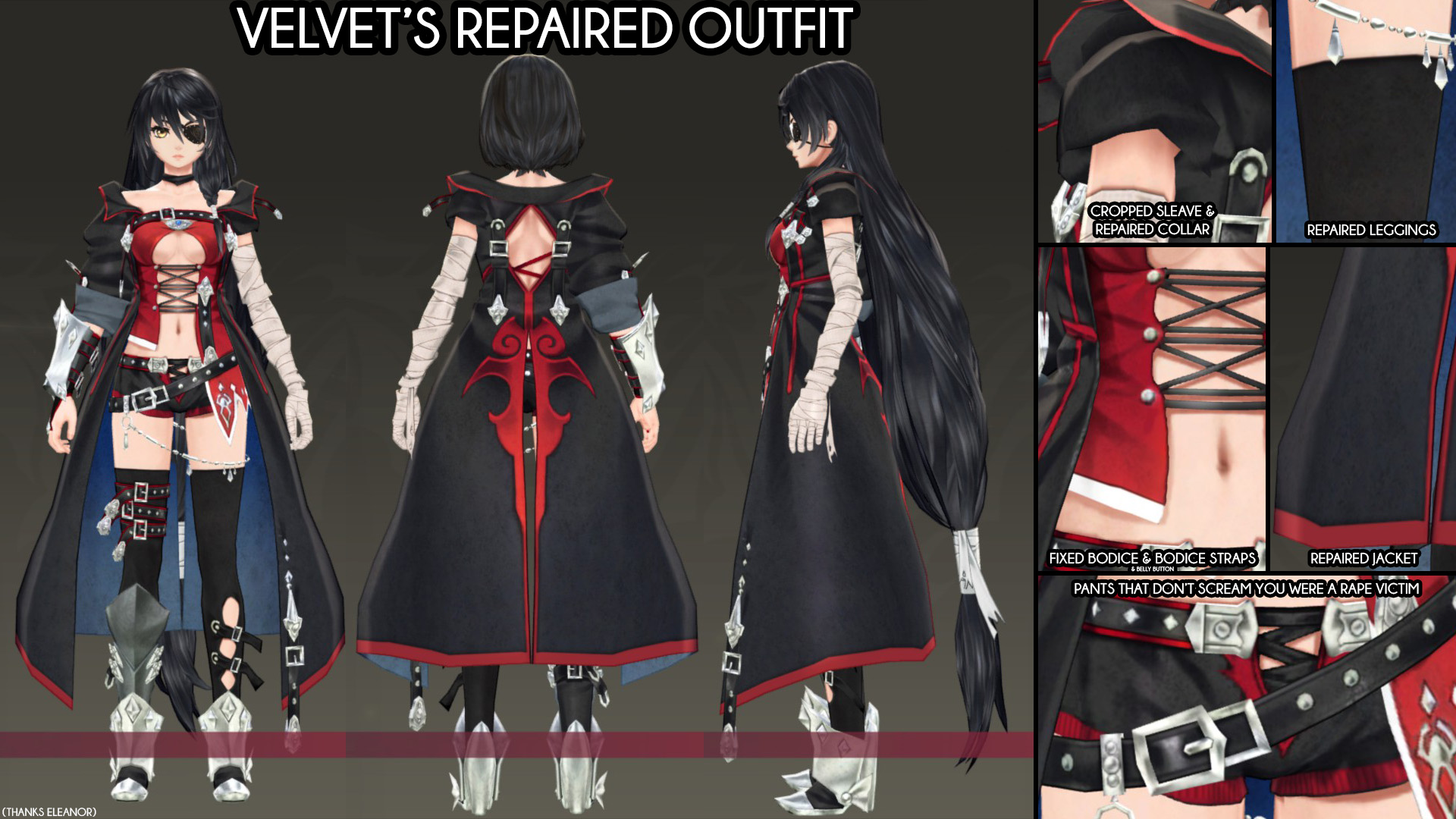 The Bodice Has Been Straightened, Torn Sections Repaired - Tales Of Berseria Outfits , HD Wallpaper & Backgrounds