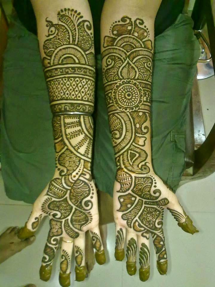 Karva Chauth Beautiful Mehndi Design - Bridal Mehandi Designs Hd , HD Wallpaper & Backgrounds