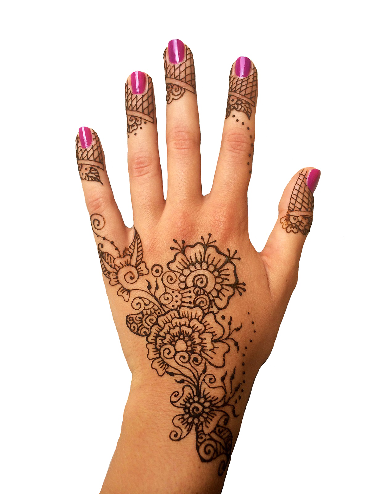 Mehndi Clipart Transparent - Henna On Hand Png , HD Wallpaper & Backgrounds