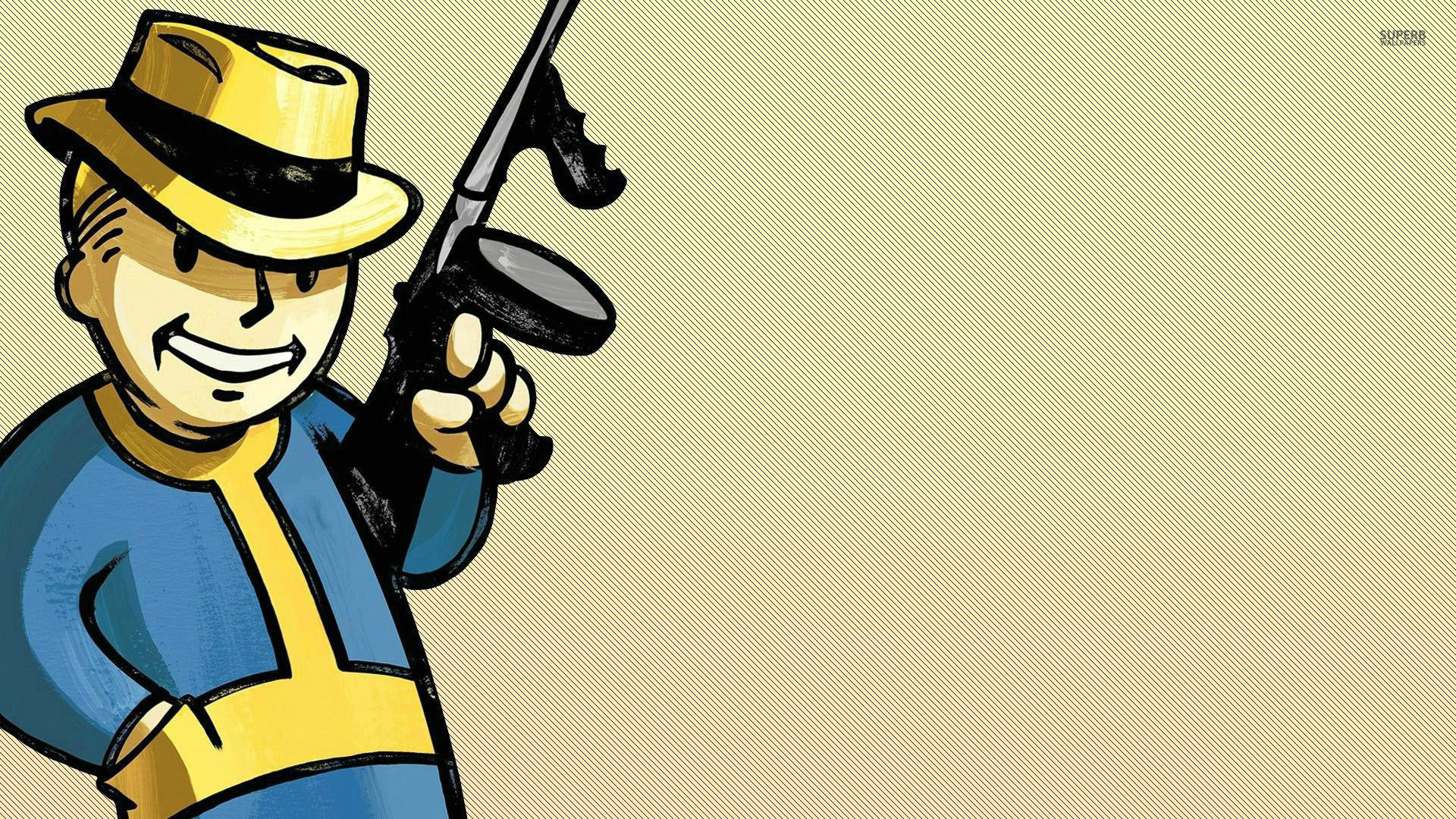 Fallout New Vegas Vault Boy , HD Wallpaper & Backgrounds