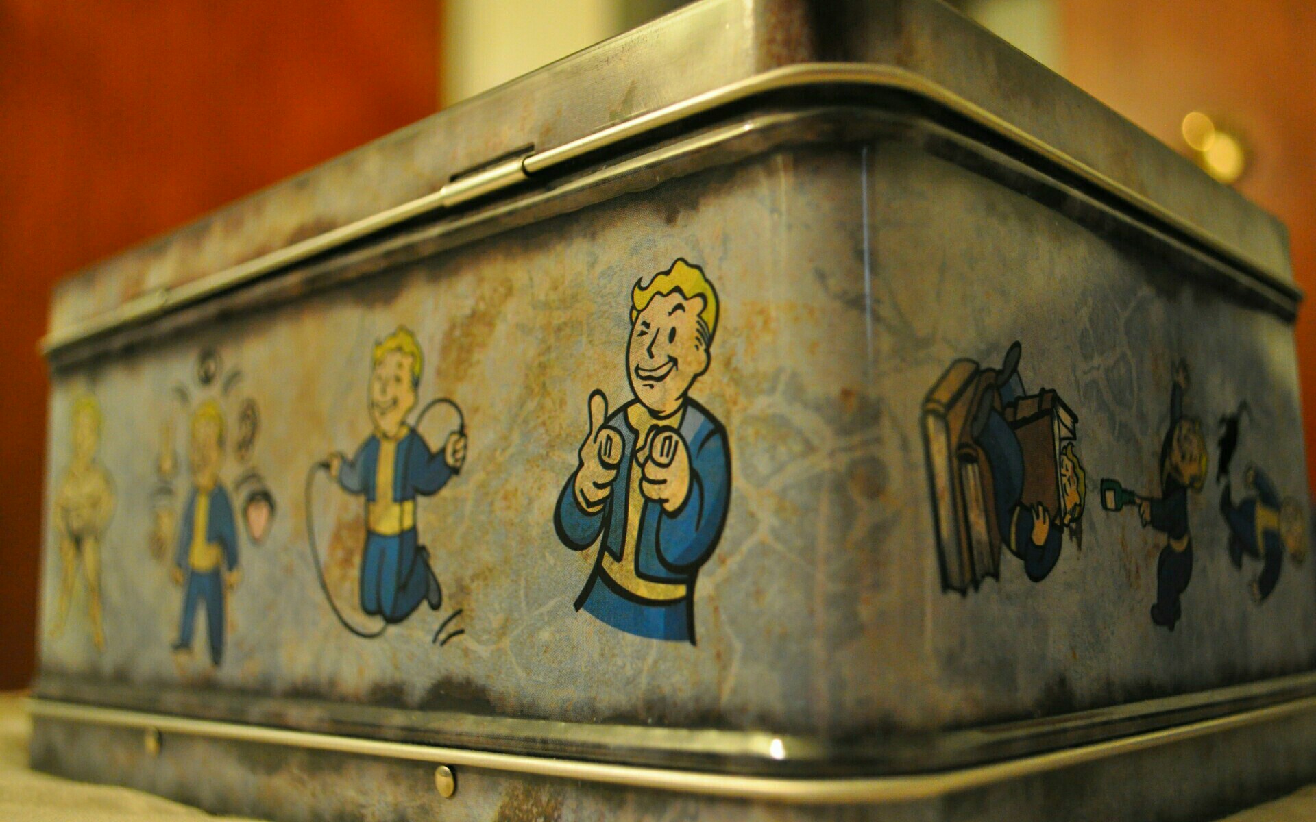Vault Tec Lunch Box Wallpaper Wpt46011607 - Fallout 4 Wallpaper Vault , HD Wallpaper & Backgrounds
