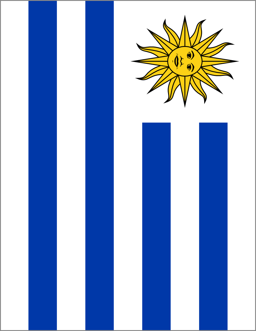 Uruguay Flag Png - Uruguay Flags , HD Wallpaper & Backgrounds